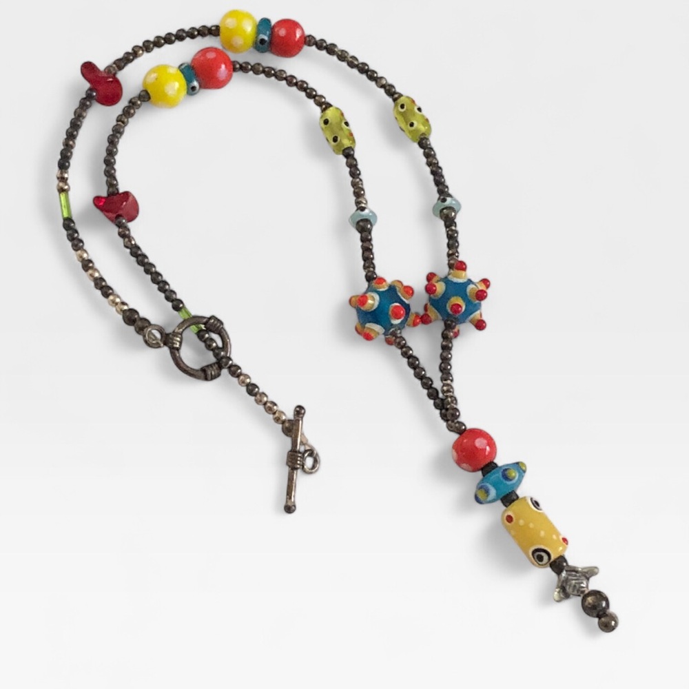 Museum Gift Shop-Style Art Glass Necklace